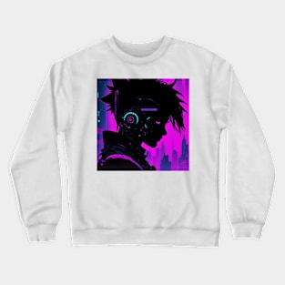 Cyberpunk silhouette Crewneck Sweatshirt